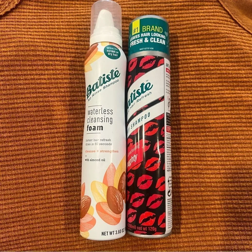 Batiste bundle one dry shampoo one waterless cleansing one DIY hair bands